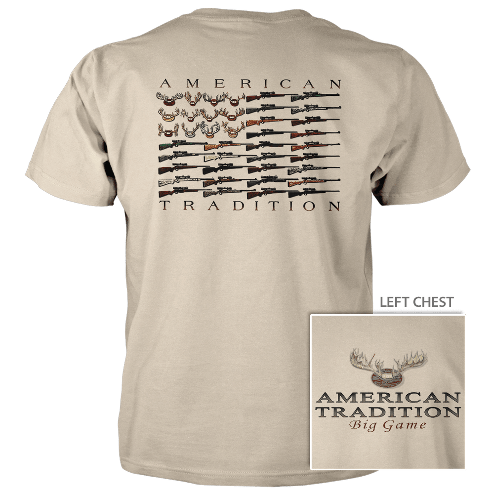 Big Game Flag - 4.5 oz Cotton T-Shirt