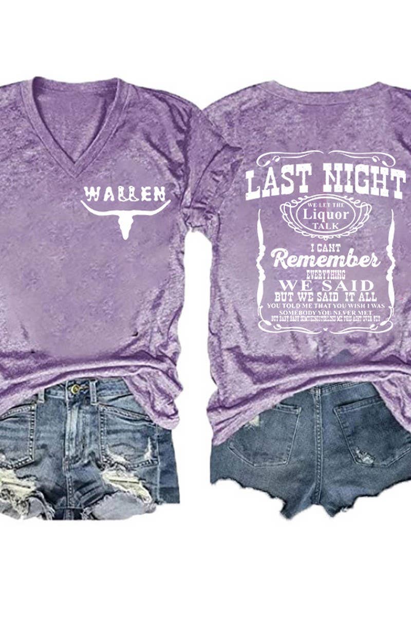 Wallen - Last Night T-shirt- Tennessee Orange