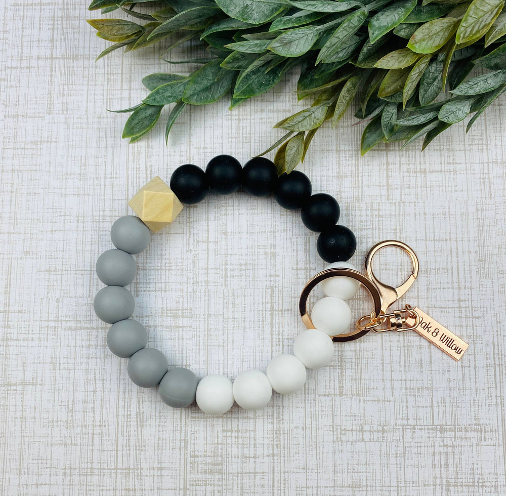 Silicone Beaded Wristlet- multiple colors