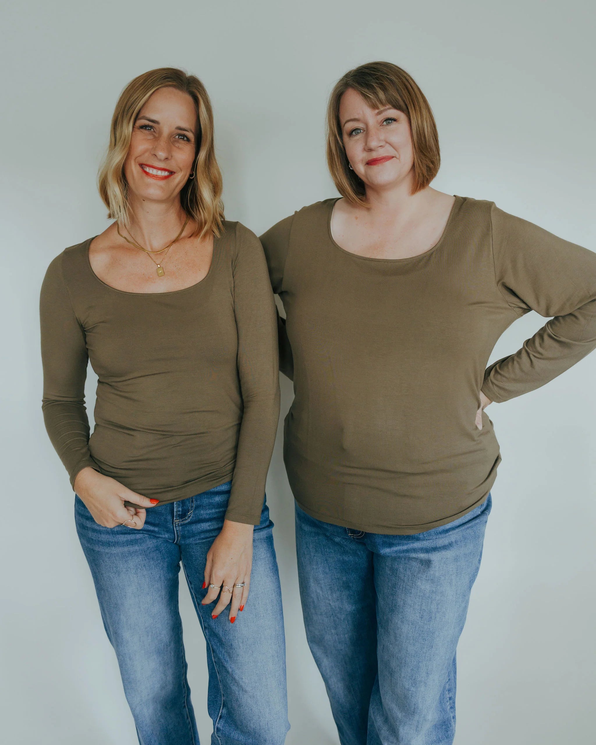 Alyssa Long Sleeve Top Olive