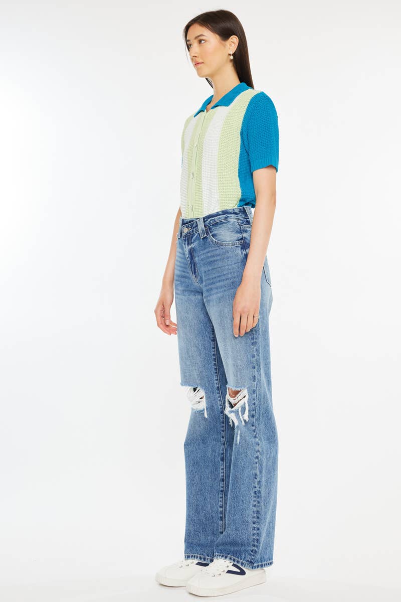 HIGH RISE 90’S CRISS CROSS STRAIGHT