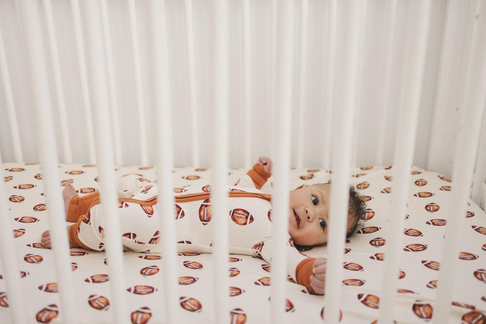 Football Print Bamboo Zippy