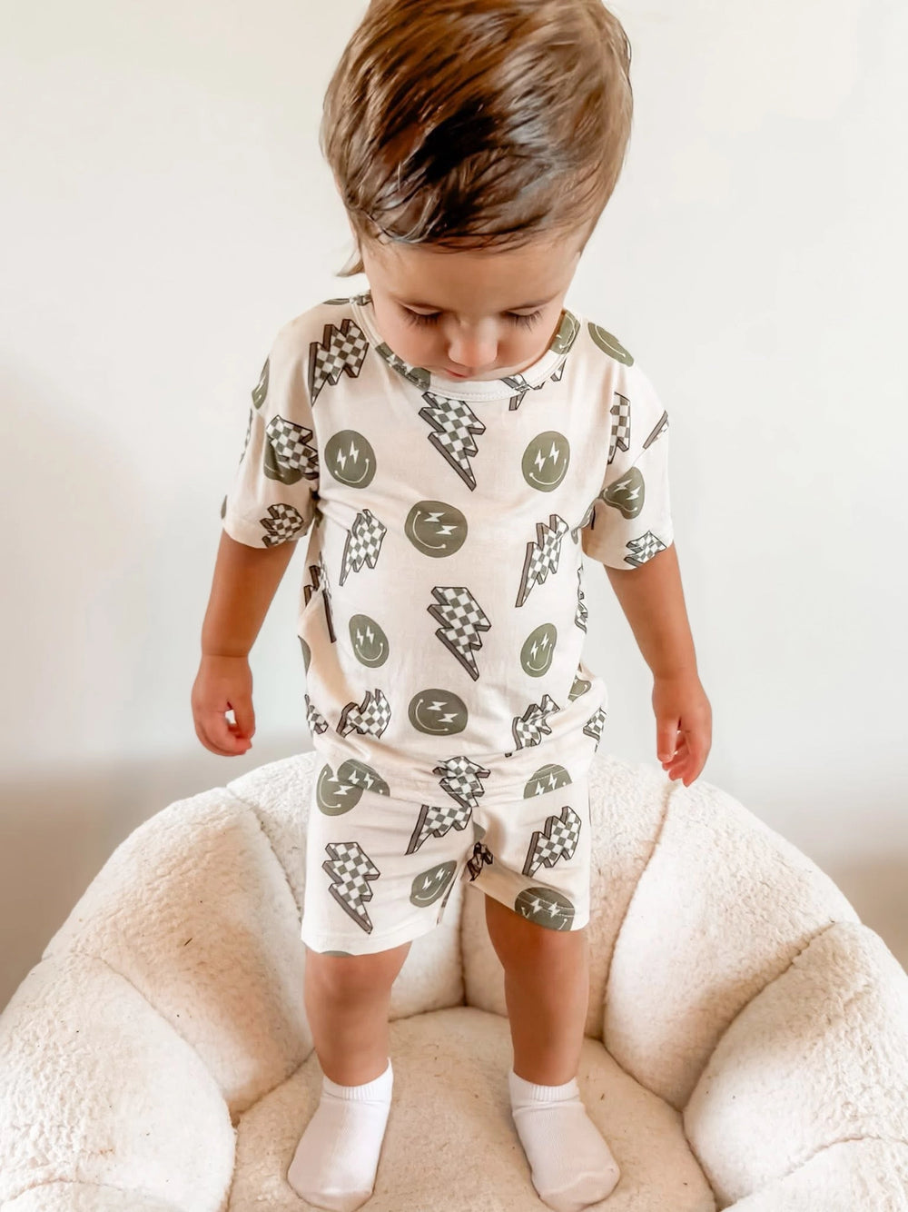 Electric Smiles Bamboo Short Set