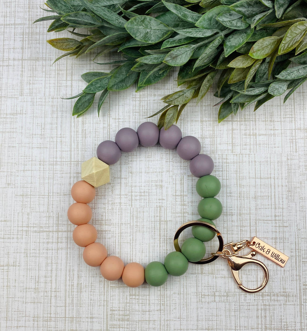 Silicone Beaded Wristlet- multiple colors