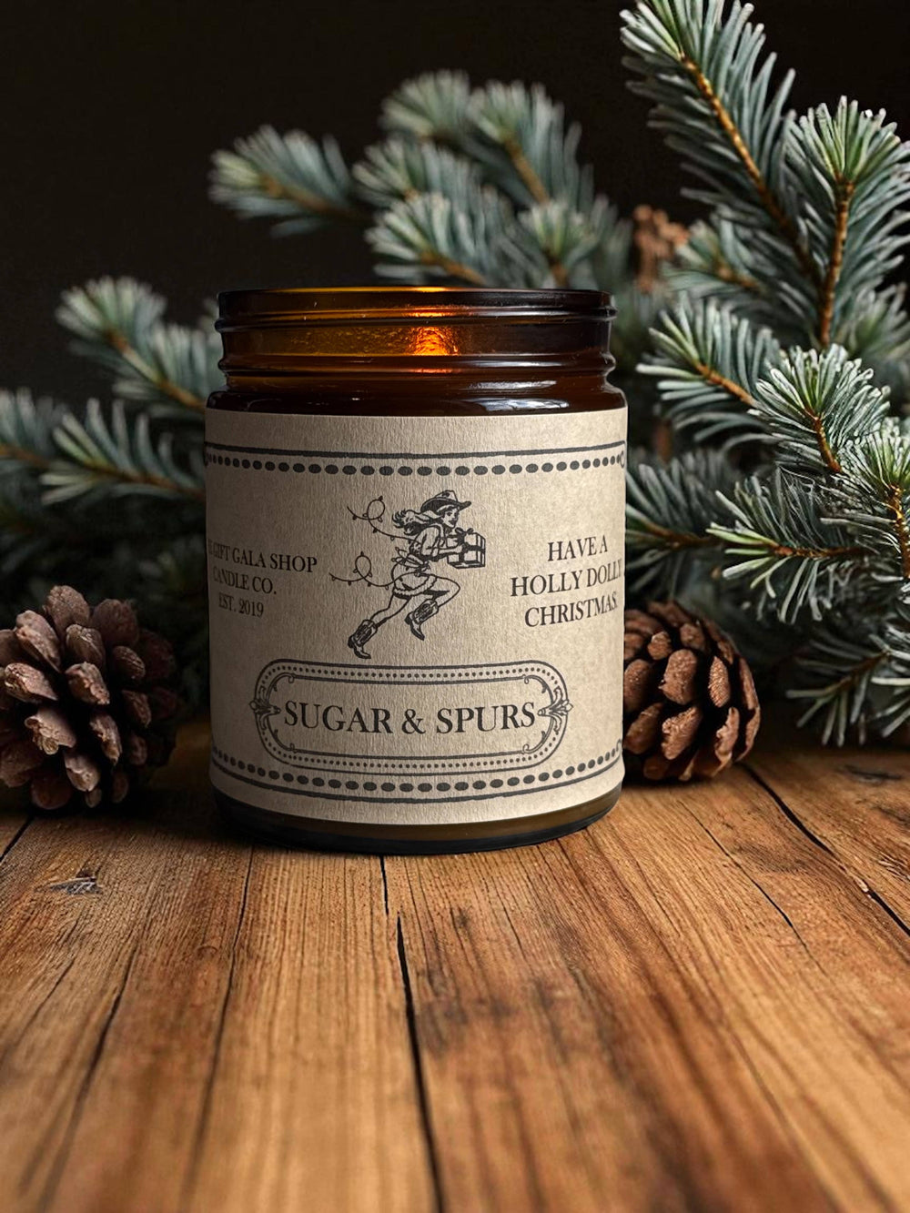 "Sugar & Spurs” Western Candles