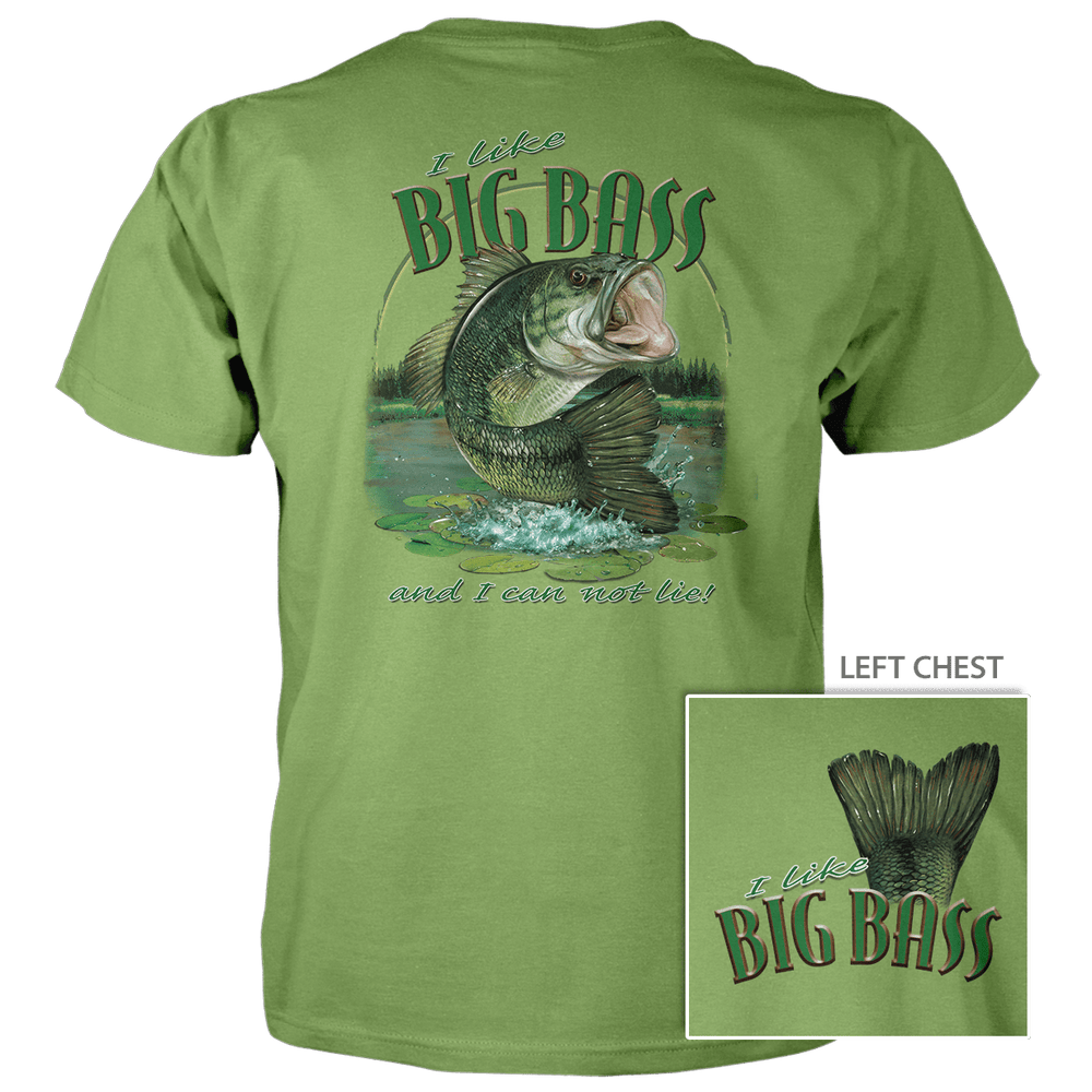 I Like Big Bass - 4.5 oz Cotton T-Shirt