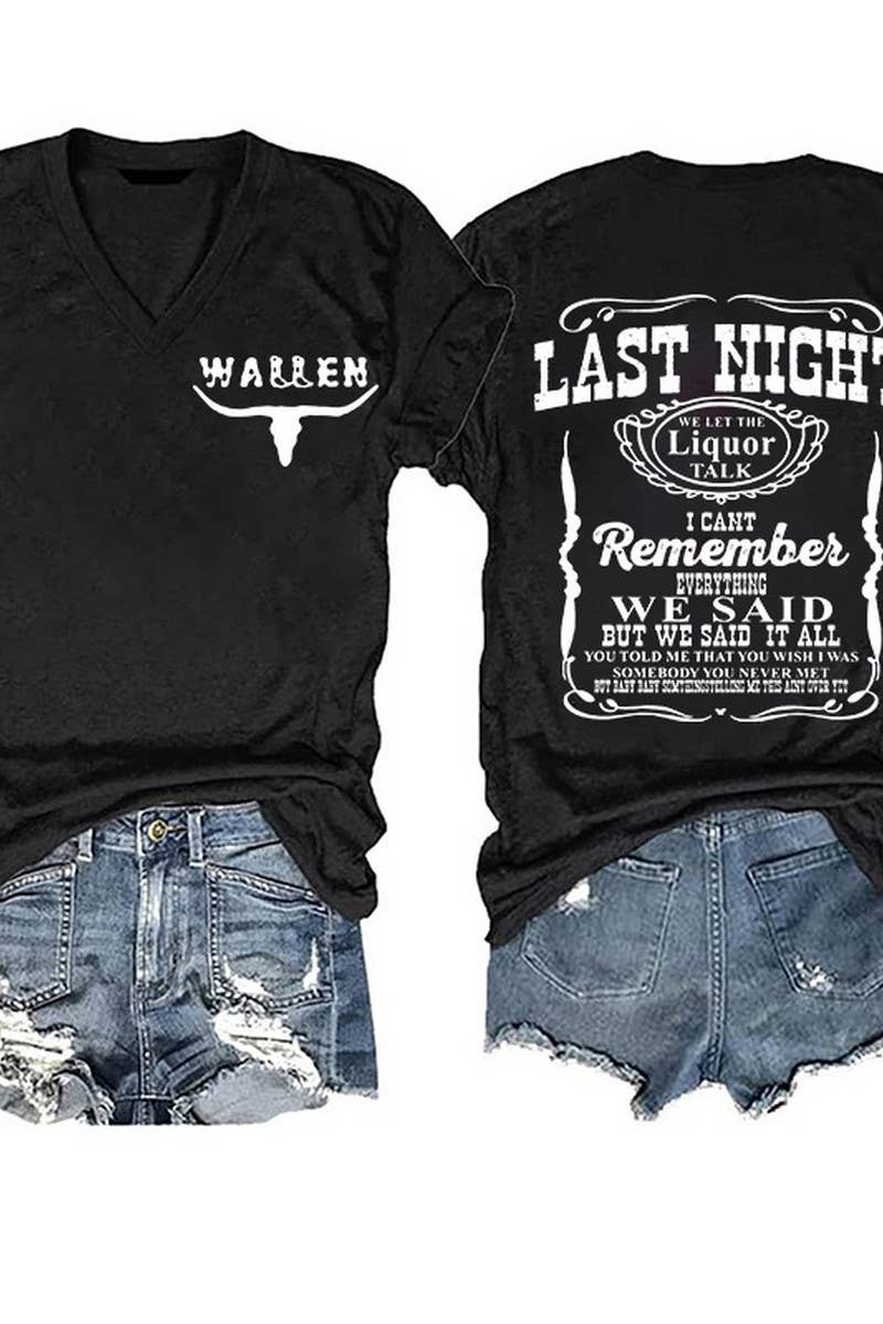 Wallen - Last Night T-shirt- Tennessee Orange
