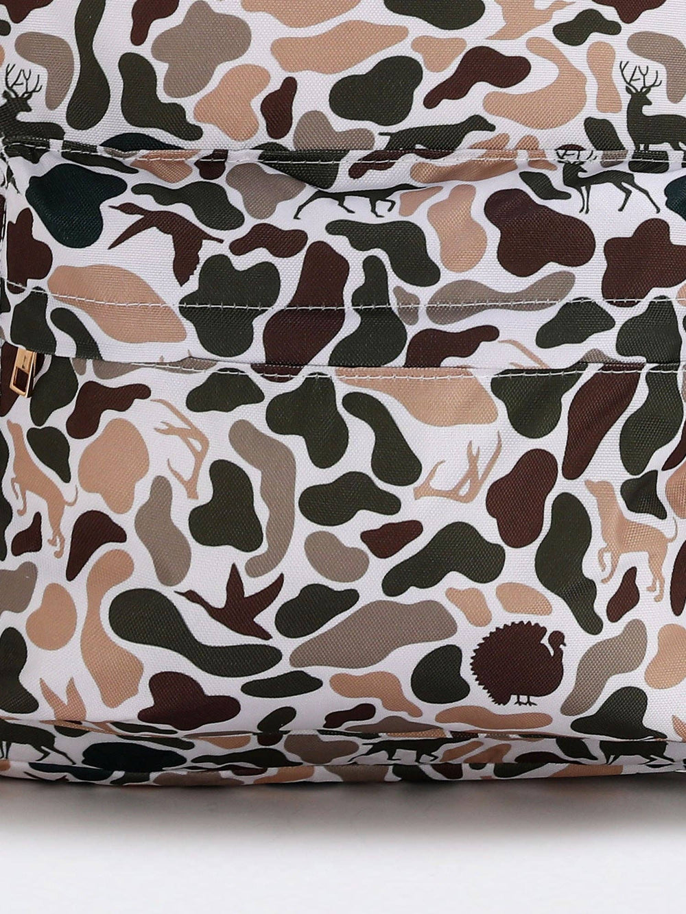 Deer Hunting Print Canvas Backpack