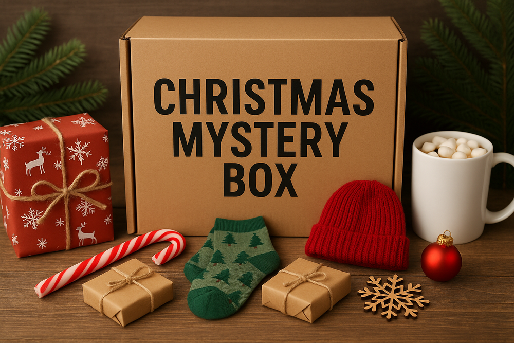 CHRISTMAS MYSTERY BOXES- Multiple sizes-  LIMITED QUANTITIES