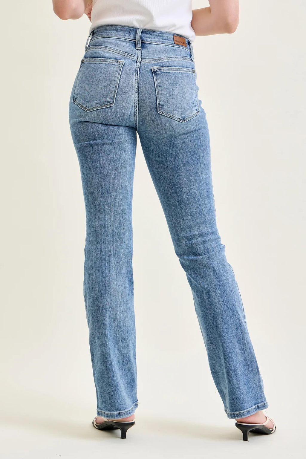 Ashley Mid-Rise Bootcut Jeans