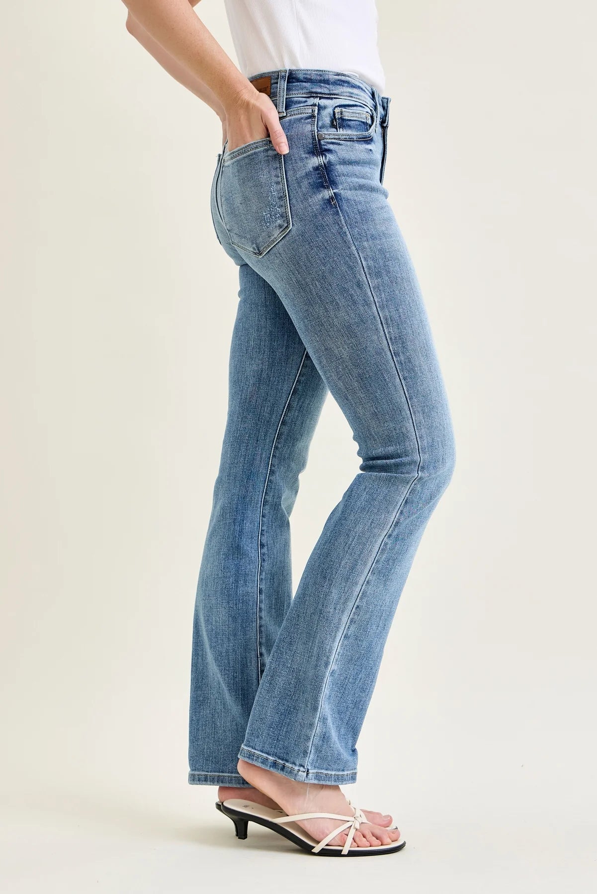 Ashley Mid-Rise Bootcut Jeans
