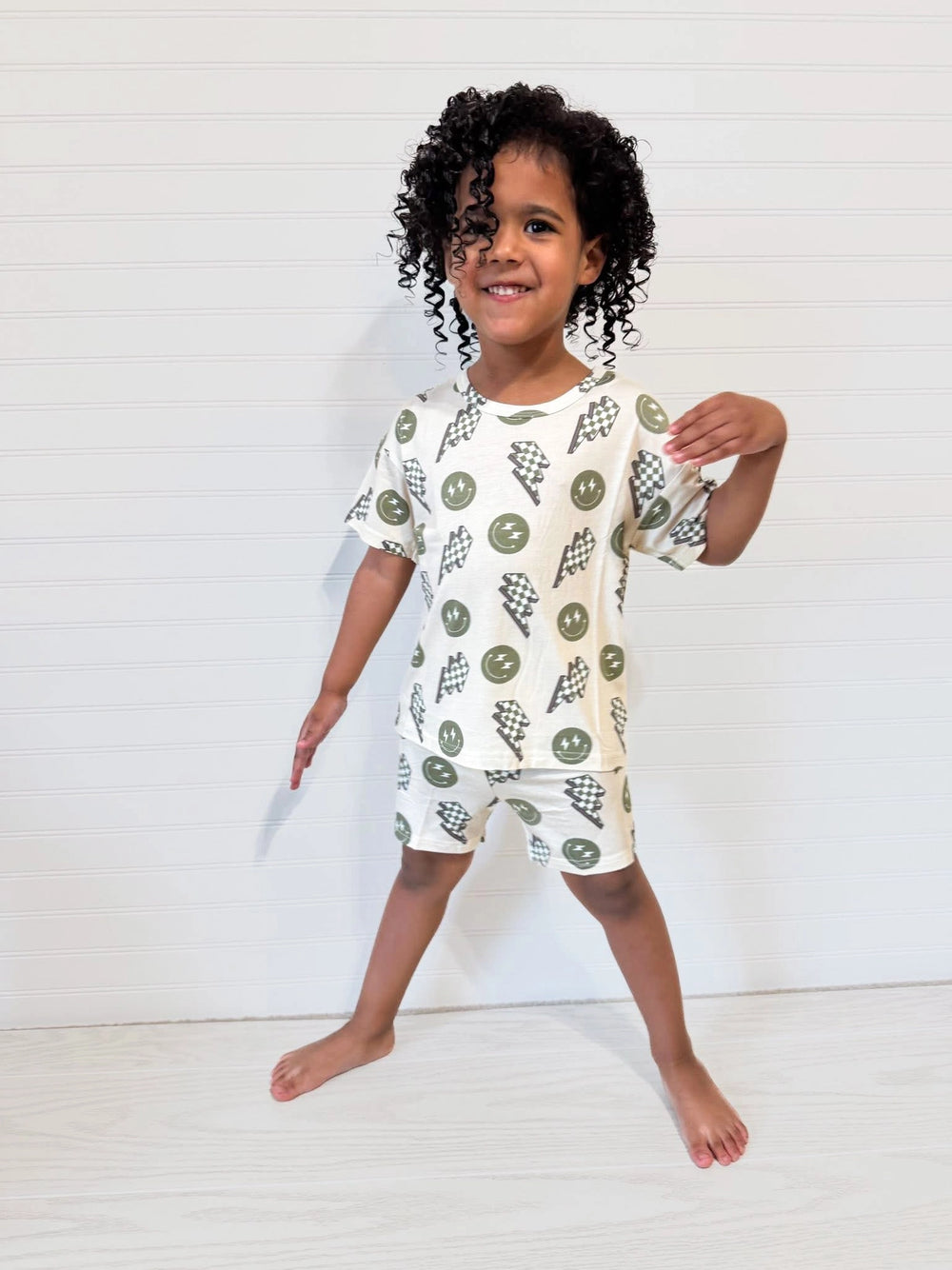 Electric Smiles Bamboo Short Set