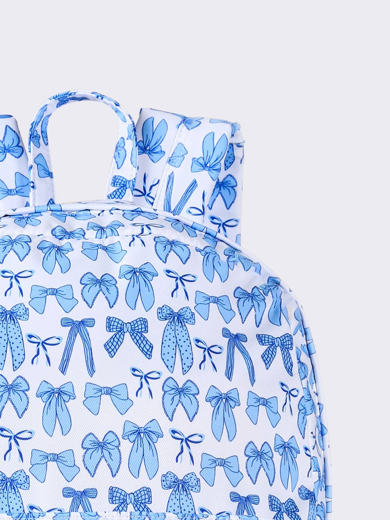 Bow Print Canvas Backpack