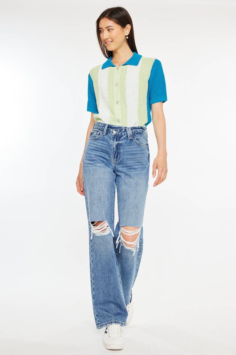 HIGH RISE 90’S CRISS CROSS STRAIGHT