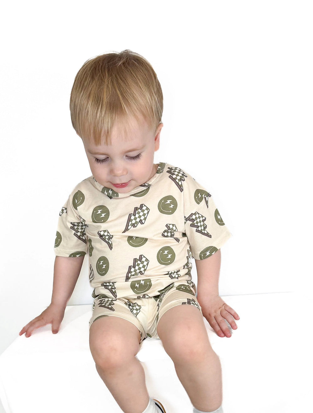 Electric Smiles Bamboo Short Set
