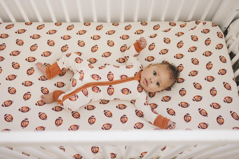 Football Print Bamboo Zippy