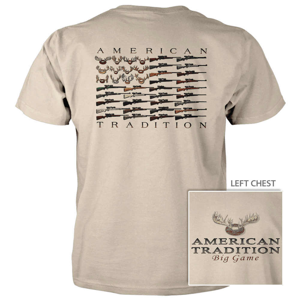 Big Game Flag - 4.5 oz Cotton T-Shirt