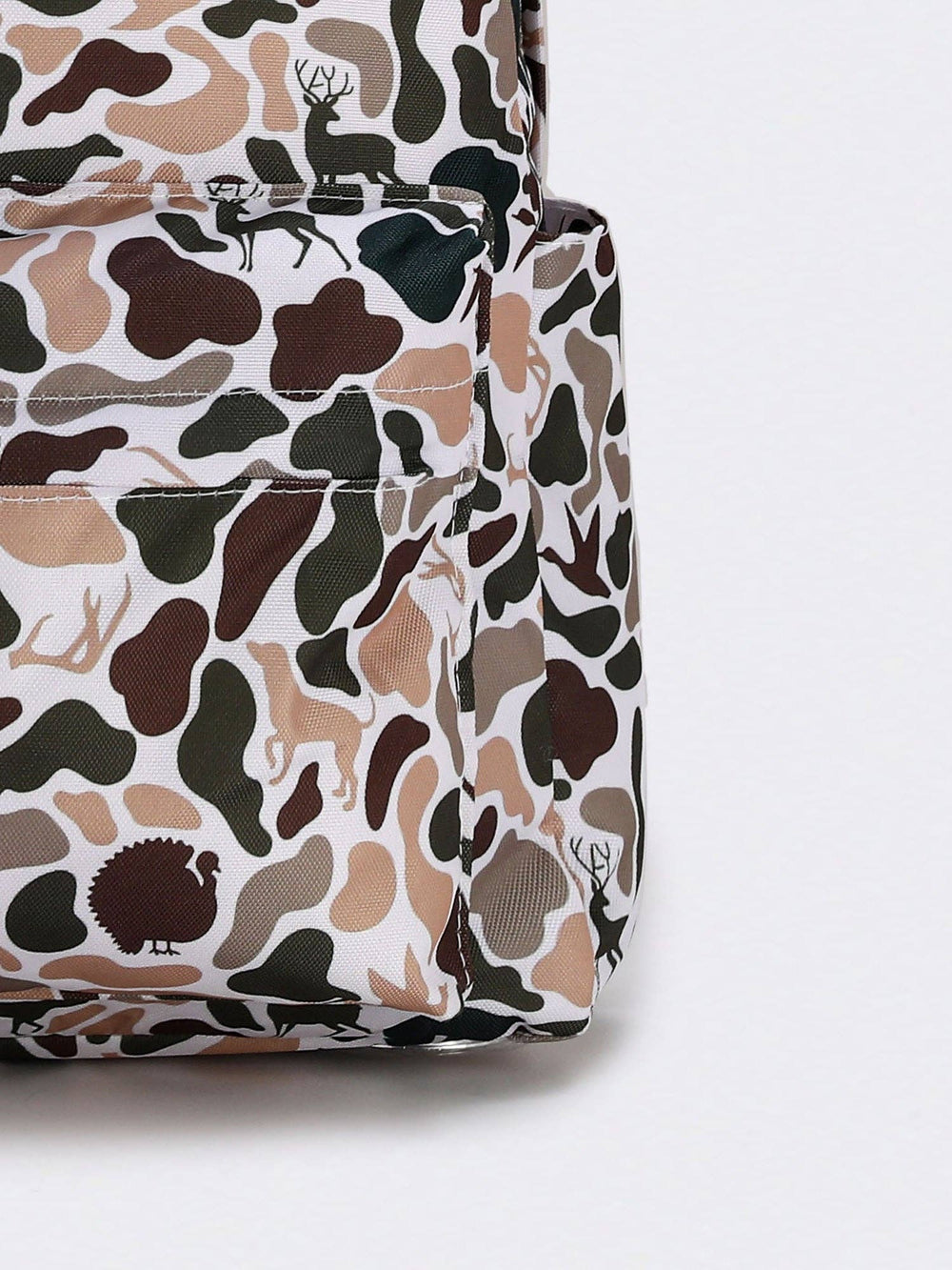 Deer Hunting Print Canvas Backpack