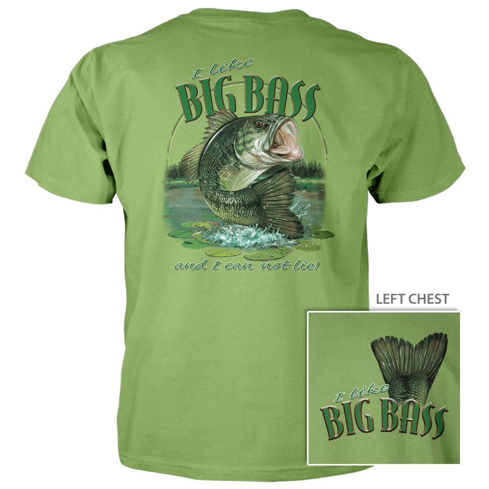 I Like Big Bass - 4.5 oz Cotton T-Shirt