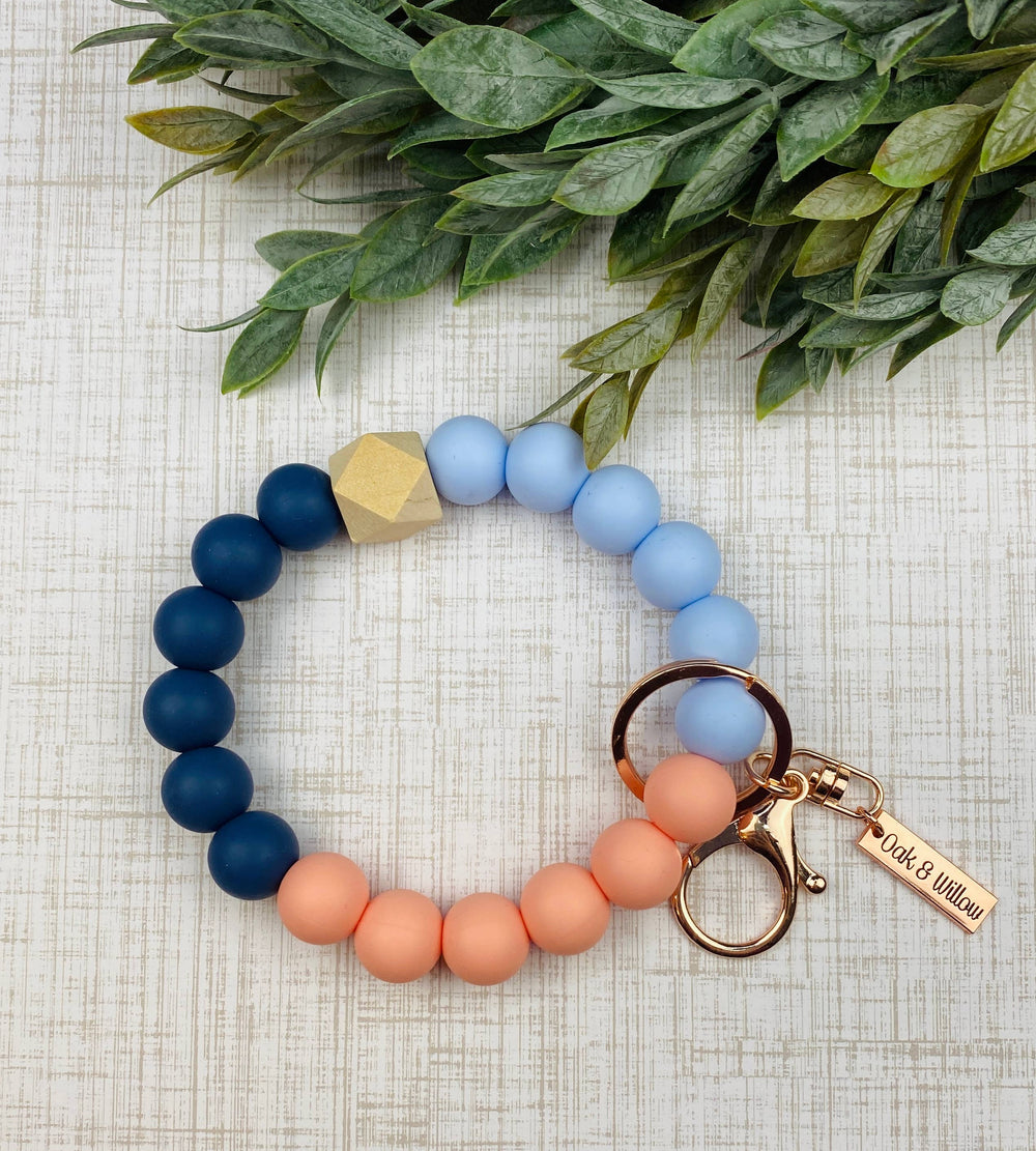 Silicone Beaded Wristlet- multiple colors
