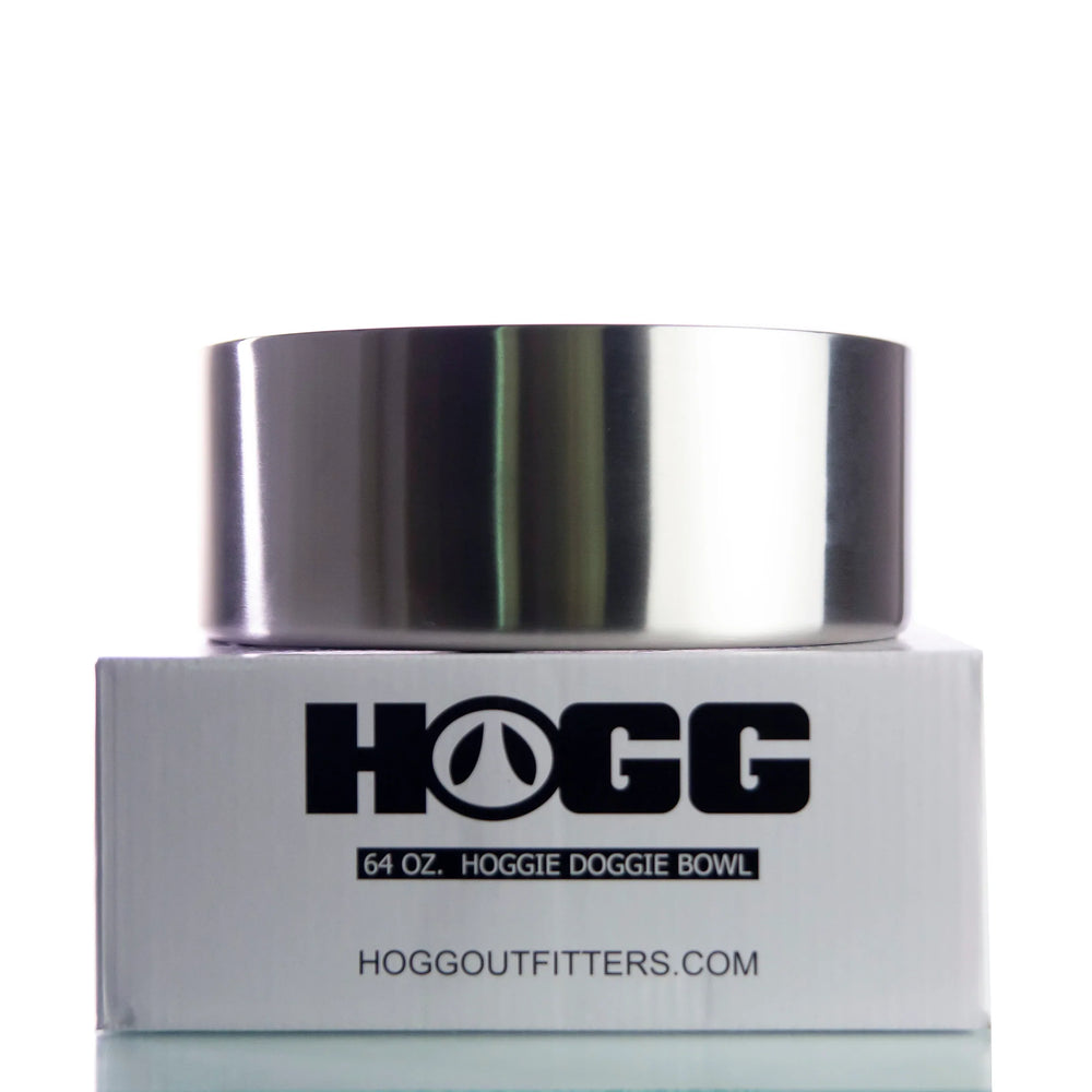 64 oz Hoggie Doggie Bowl- Stainless Steel