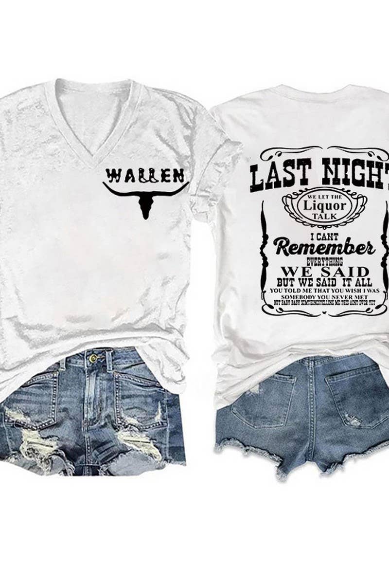 Wallen - Last Night T-shirt- Tennessee Orange