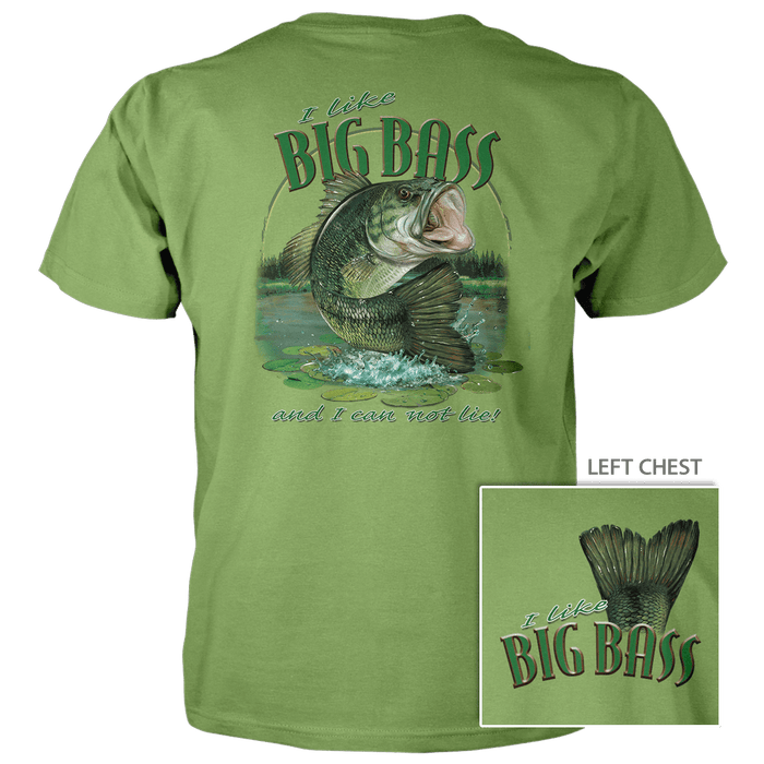 I Like Big Bass - 4.5 oz Cotton T-Shirt