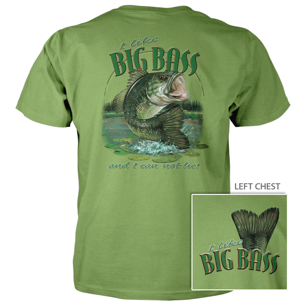 I Like Big Bass - 4.5 oz Cotton T-Shirt
