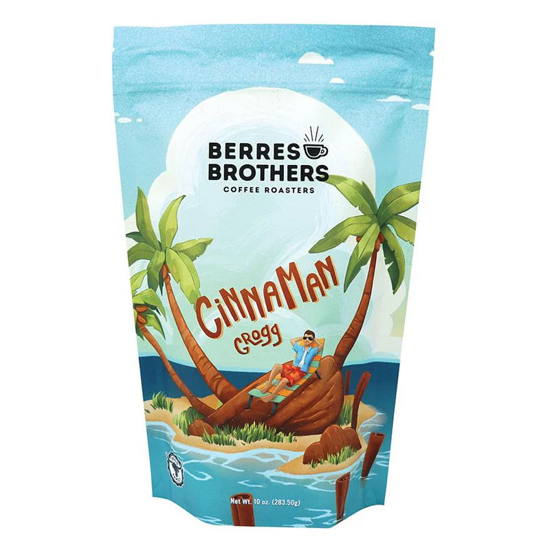 CinnaMan Grogg Flavored Coffee- 10oz, Regular, Ground